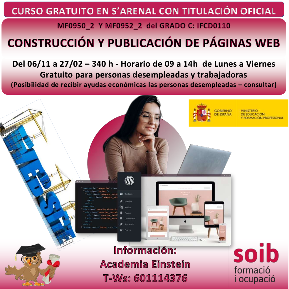 Construcción y publicación de páginas web